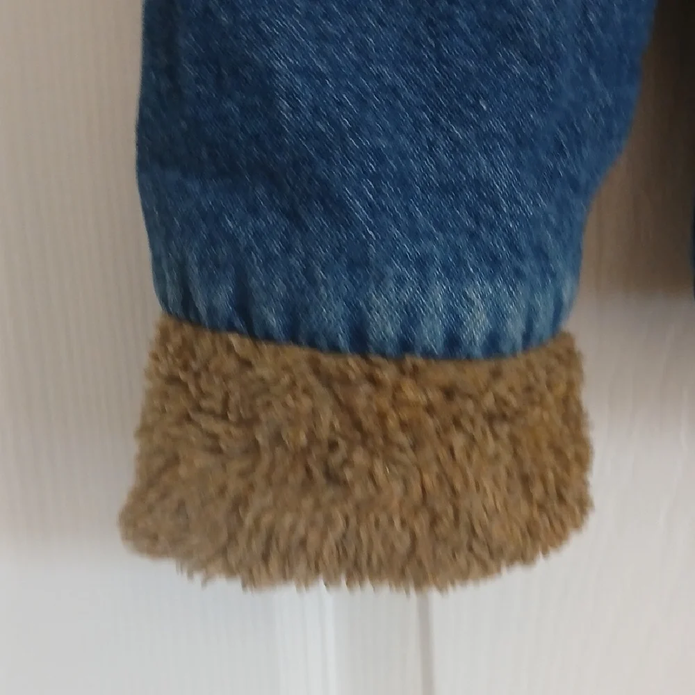 Alba Blue Denim Jacket with Warm Brown Lining - Picture 4 of 14